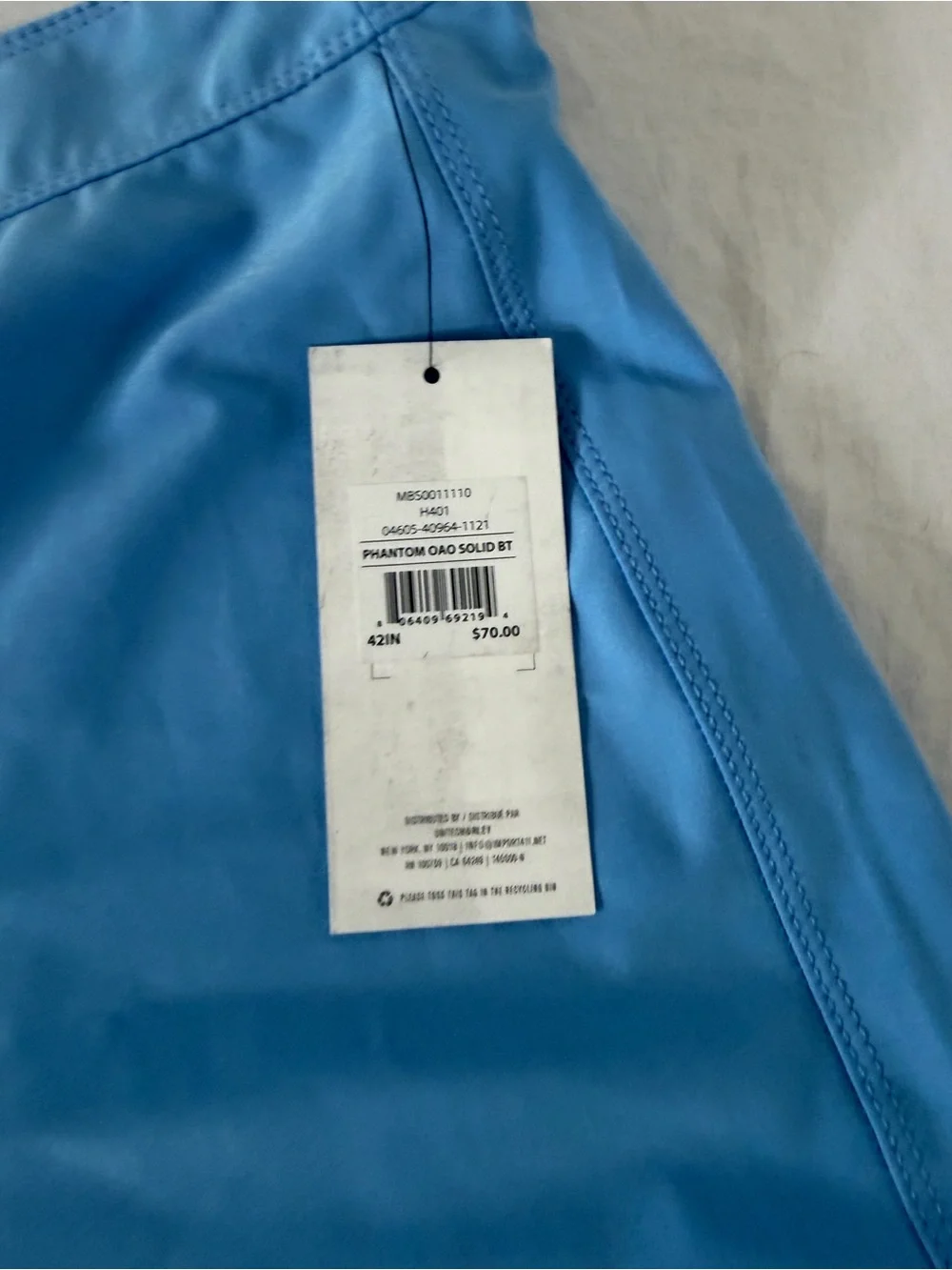 Men's Light Blue Swim Shorts - Hurley Phantom Brand New